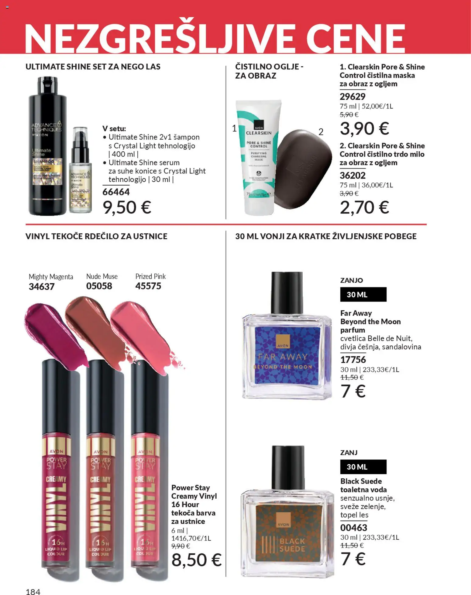 Novi Avon katalog ponudbe – veljaven od 01.02.2026 | Stran: 190 | Izdelki: Parfum, Sampon, Milo, Voda
