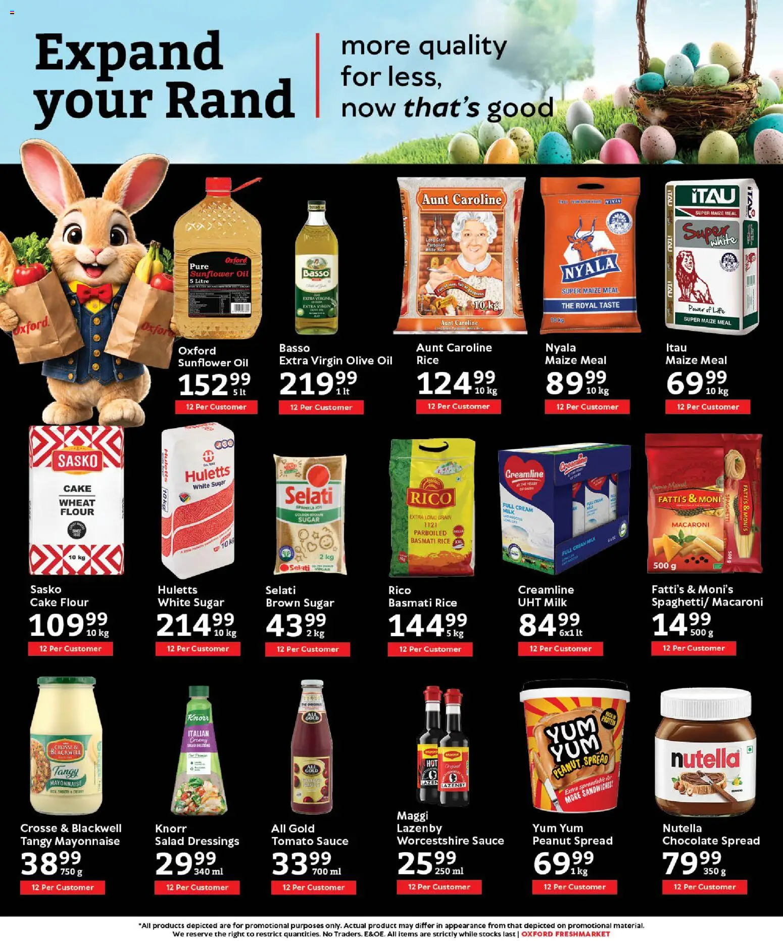 New Oxford Freshmarket catalogue – valid from 25.03.2026 | Page: 8 | Products: Milk, Tomato sauce, Cream, Salad
