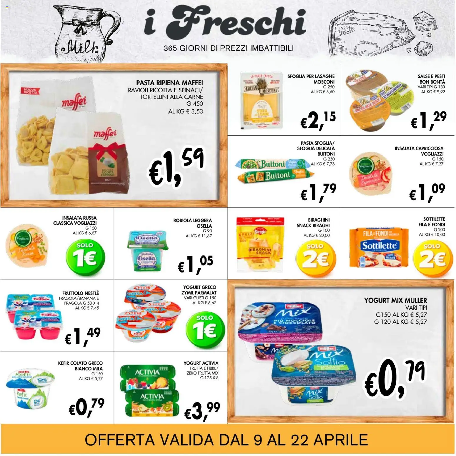 Volantino Coal del 09.04.2026 | Pagina: 11 | Prodotti: Yogurt greco, Yogurt, Ravioli, Ricotta