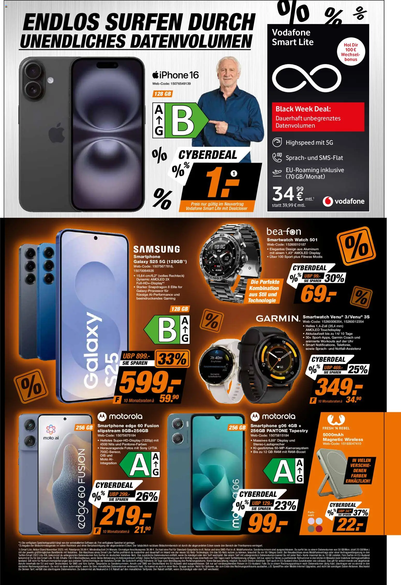 Expert - Cyber Monday – gültig ab 29.11.2025 | Seite: 3 | Produkte: Smartwatch, Samsung, Smartphone, Uhr