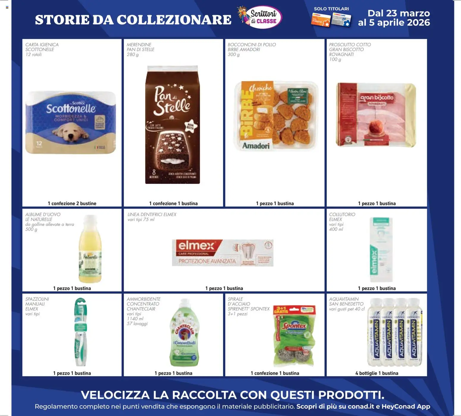 Volantino Conad del 25.03.2026 | Pagina: 41 | Prodotti: Prosciutto Cotto, Pollo, Ammorbidente, Terra