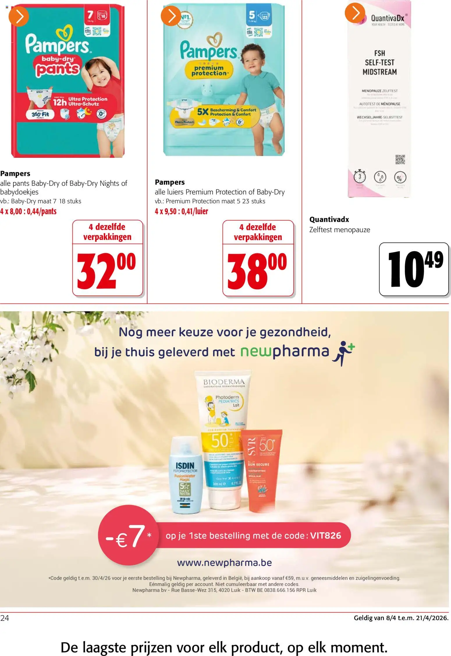 {H1} | Pagina: 24 | Producten: Pampers, Babydoekjes