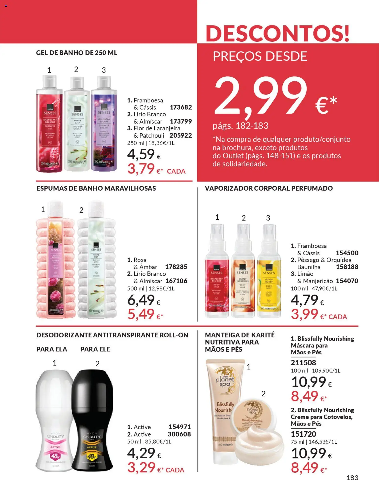 Catálogo Avon Campanha 2 │ válido de 01.02.2026 | Página: 199 | Produtos: Gel de banho, Antitranspirante, Manteiga, Creme