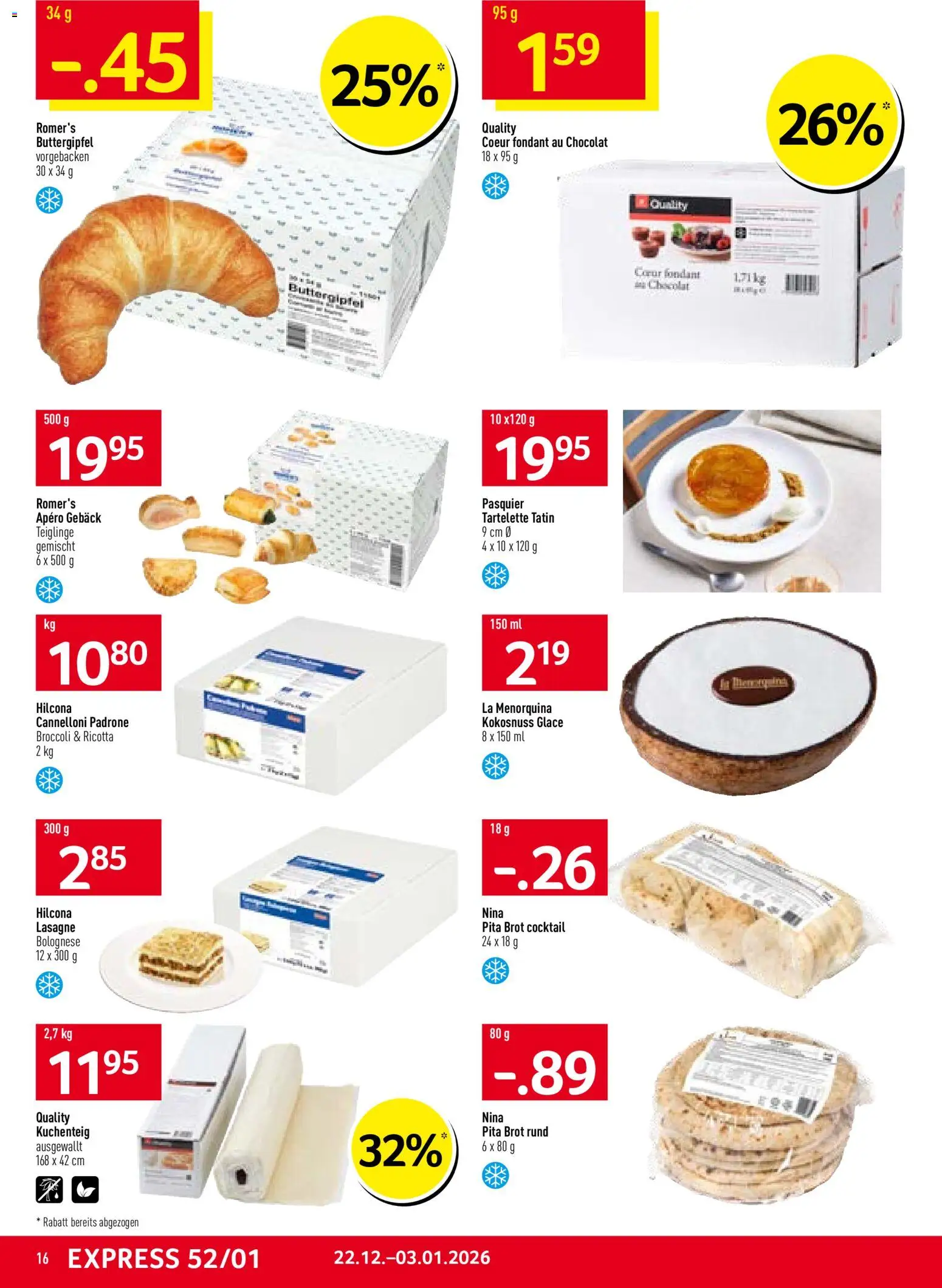 Prodega Aktionen – gültig ab 22.12.2025 | Seite: 16 | Produkte: Glace, Brot