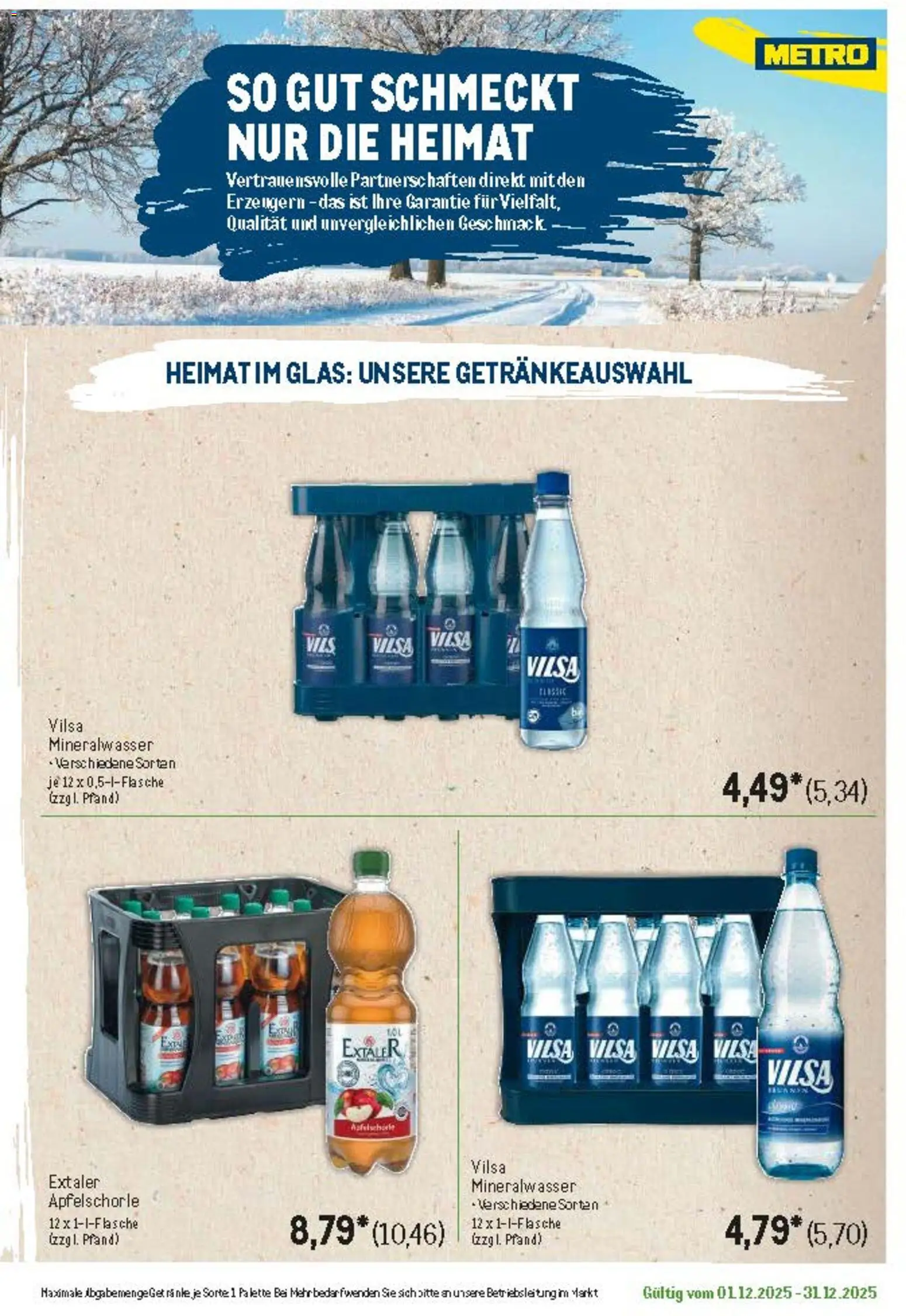 Metro Regionaler Flyer – gültig ab 01.12.2025 | Seite: 5 | Produkte: Mineralwasser