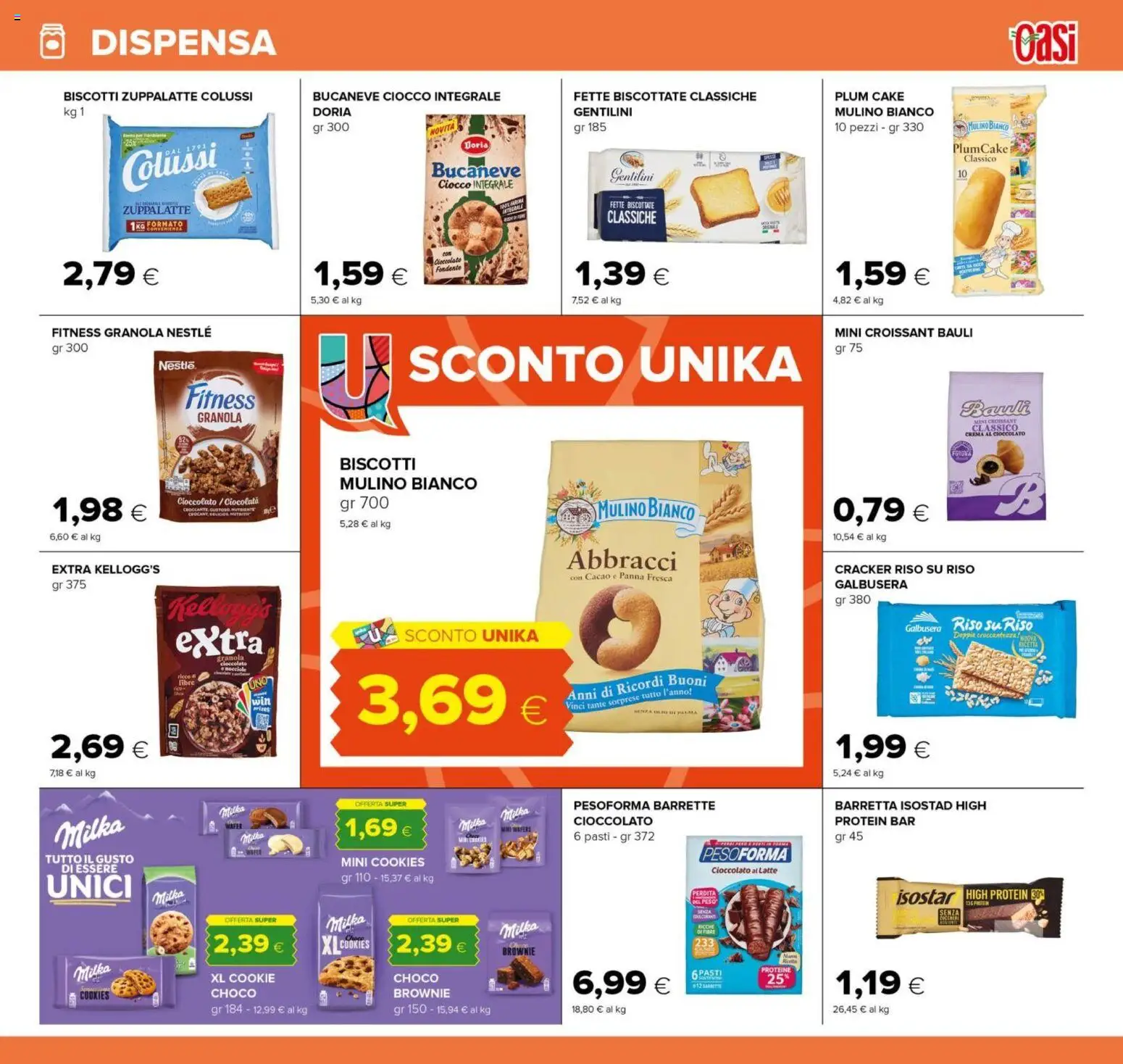 Volantino Oasi del 07.04.2026 | Pagina: 13 | Prodotti: Riso, Nocciole, Croissant, Fette biscottate