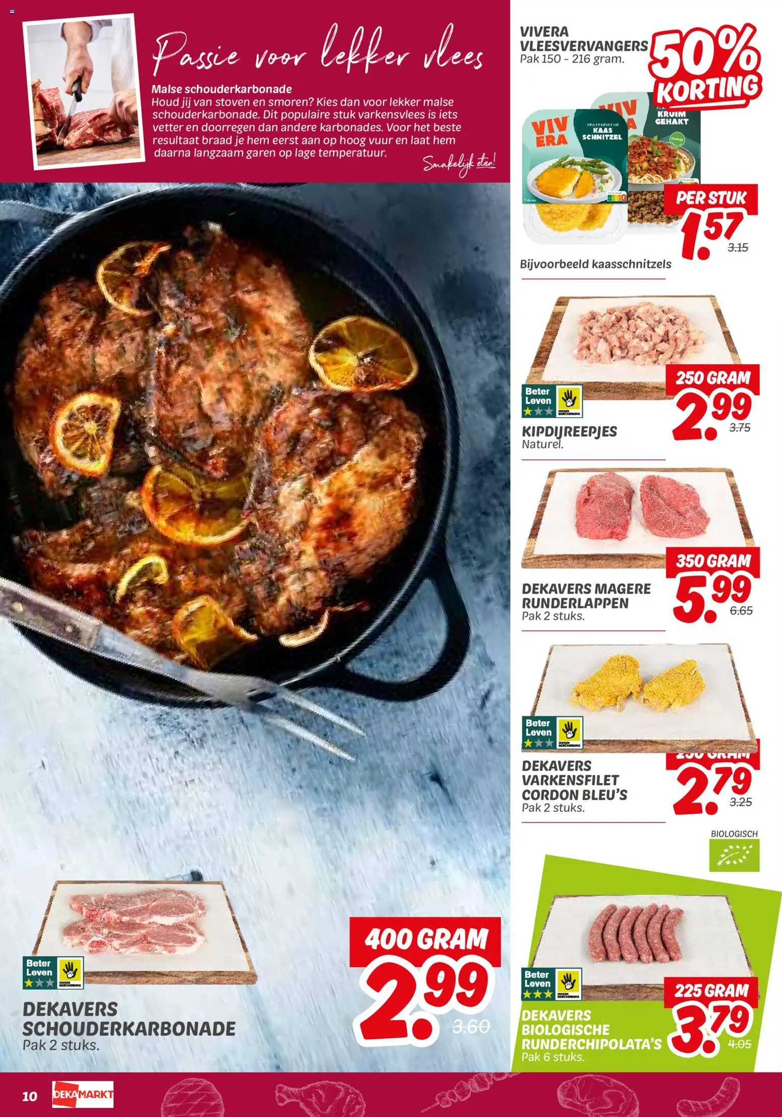 {H1} | Pagina: 10 | Producten: Varkensvlees, Kisperec, Gehakt, Schnitzel