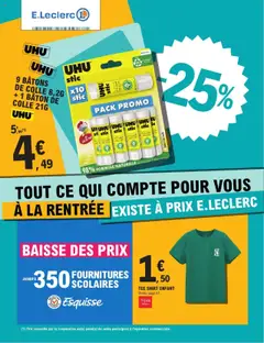 E.Leclerc - Prévisualisation de E.Leclerc catalogue Rentrée des Classes valide à partir de 29.07.2025
