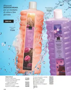 Anteprima del volantino Avon catalogo - campagna 04/2026 valido a partire dal 01.04.2026 | Pagina: 188 | Prodotti: Limone, Cetriolo, Pesca, Basilico