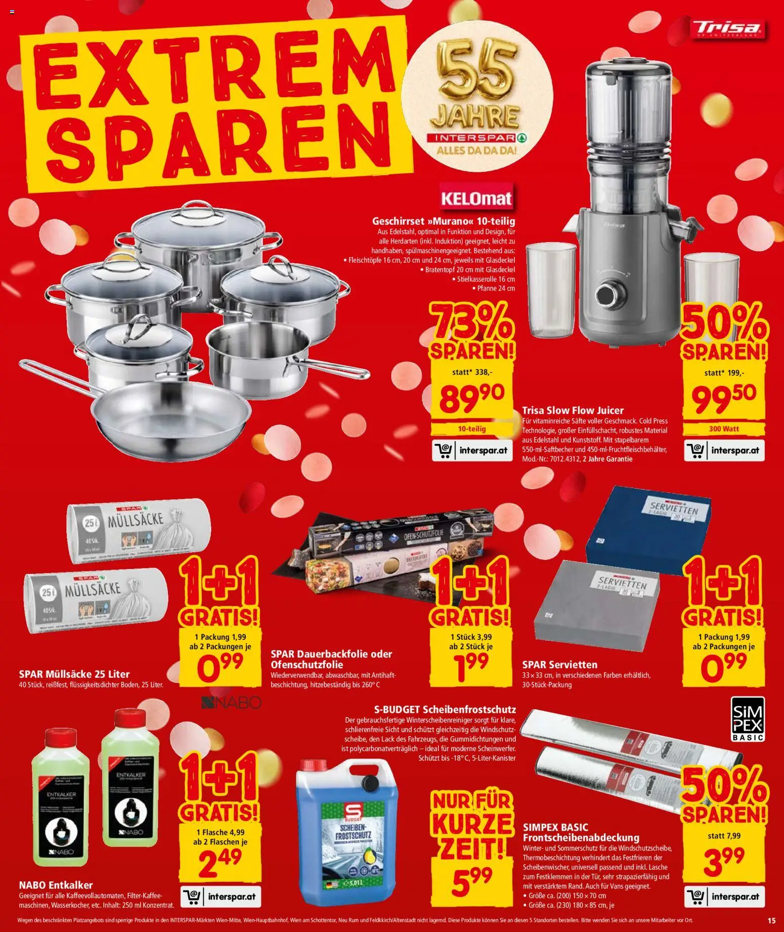 Interspar Flugblatt - Oberösterreich gültig ab 22.12.2025 | Seite: 15 | Produkte: Ofen