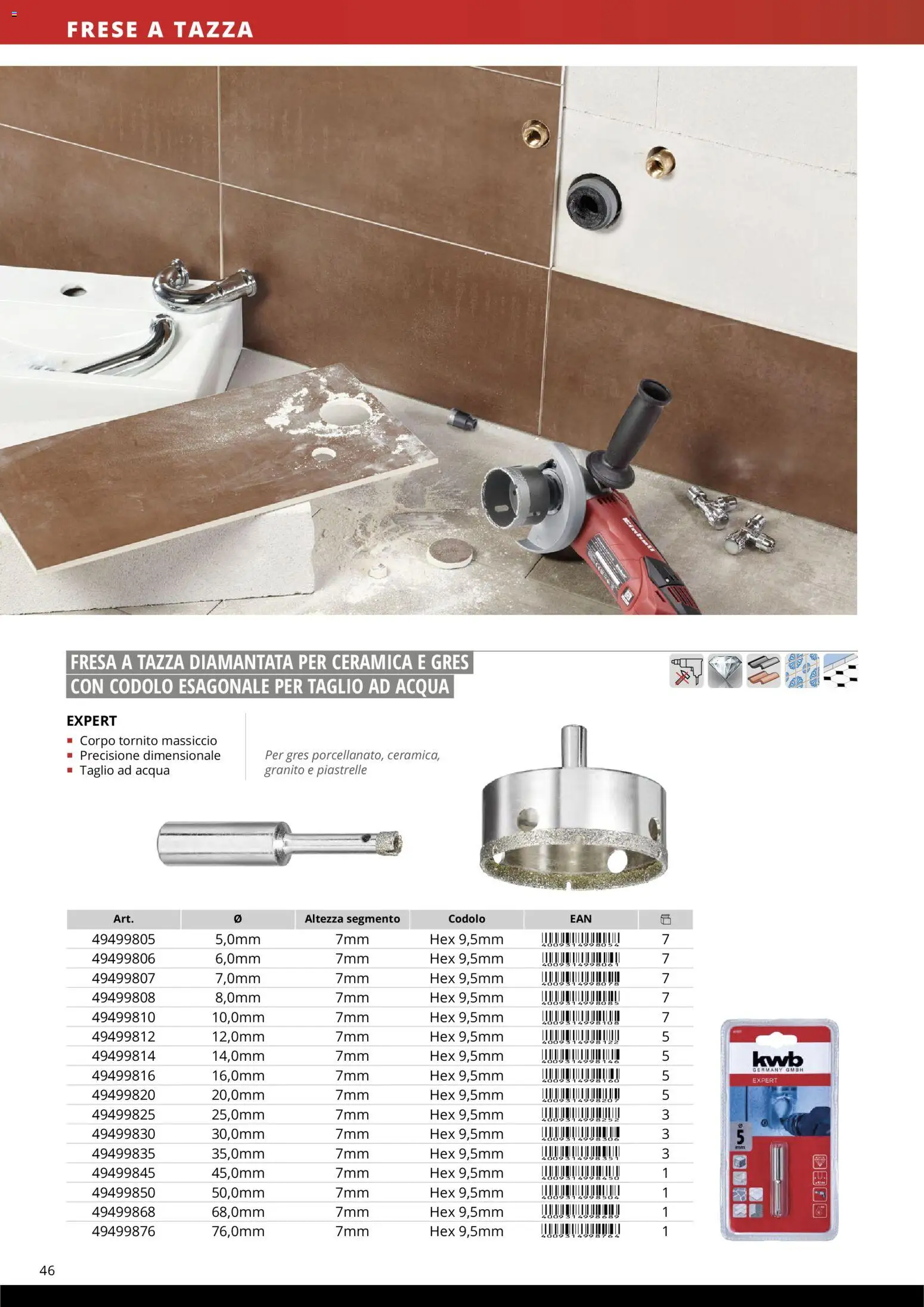 Volantino Einhell del 17.03.2026 | Pagina: 48 | Prodotti: Acqua, Piastrelle