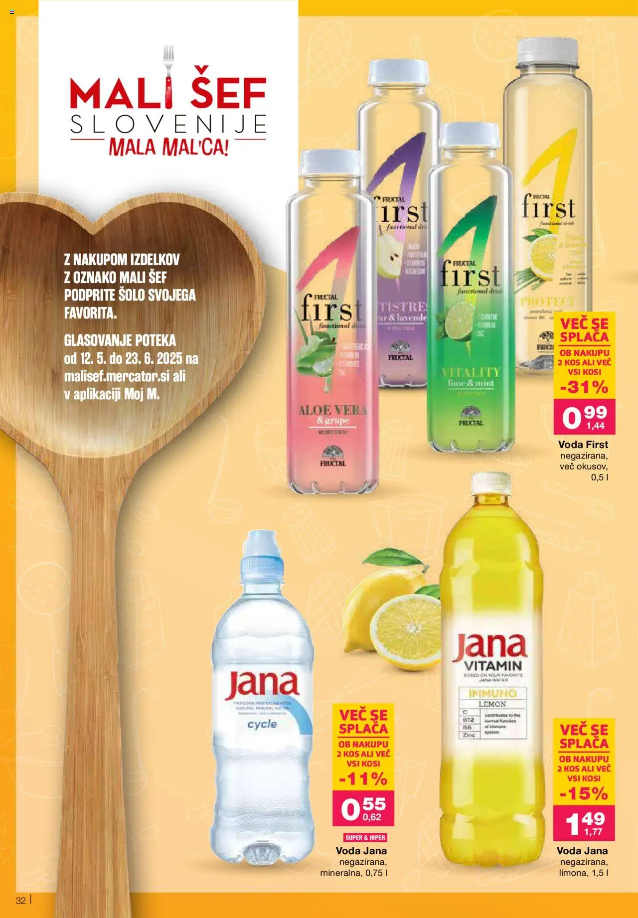 Mercator katalog │ velja od 12.06.2025 | Stran: 32 | Izdelki: Kos, Voda