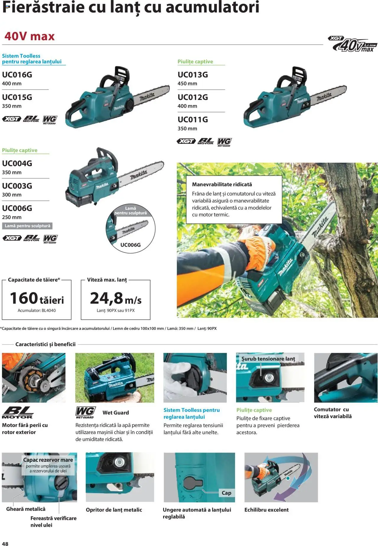 Makita catalog - Mașini de Grădină – valabil de la 08.01.2025 | Pagină: 48 | Produse: Fereastră, Ulei, Apă