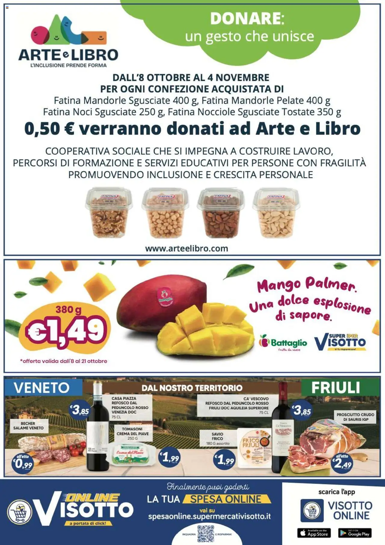 Volantino Visotto del 08.10.2025 | Pagina: 8 | Prodotti: Prosciutto Crudo, Crema, Salame, The