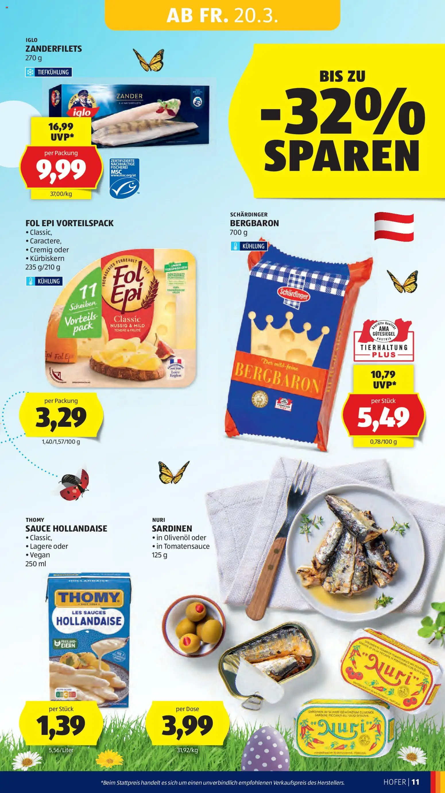 Hofer AT akciós ujság - amely érvényes a következő dátumtól: 20.03.2026 | Oldal: 15 | Termékek: Vegán