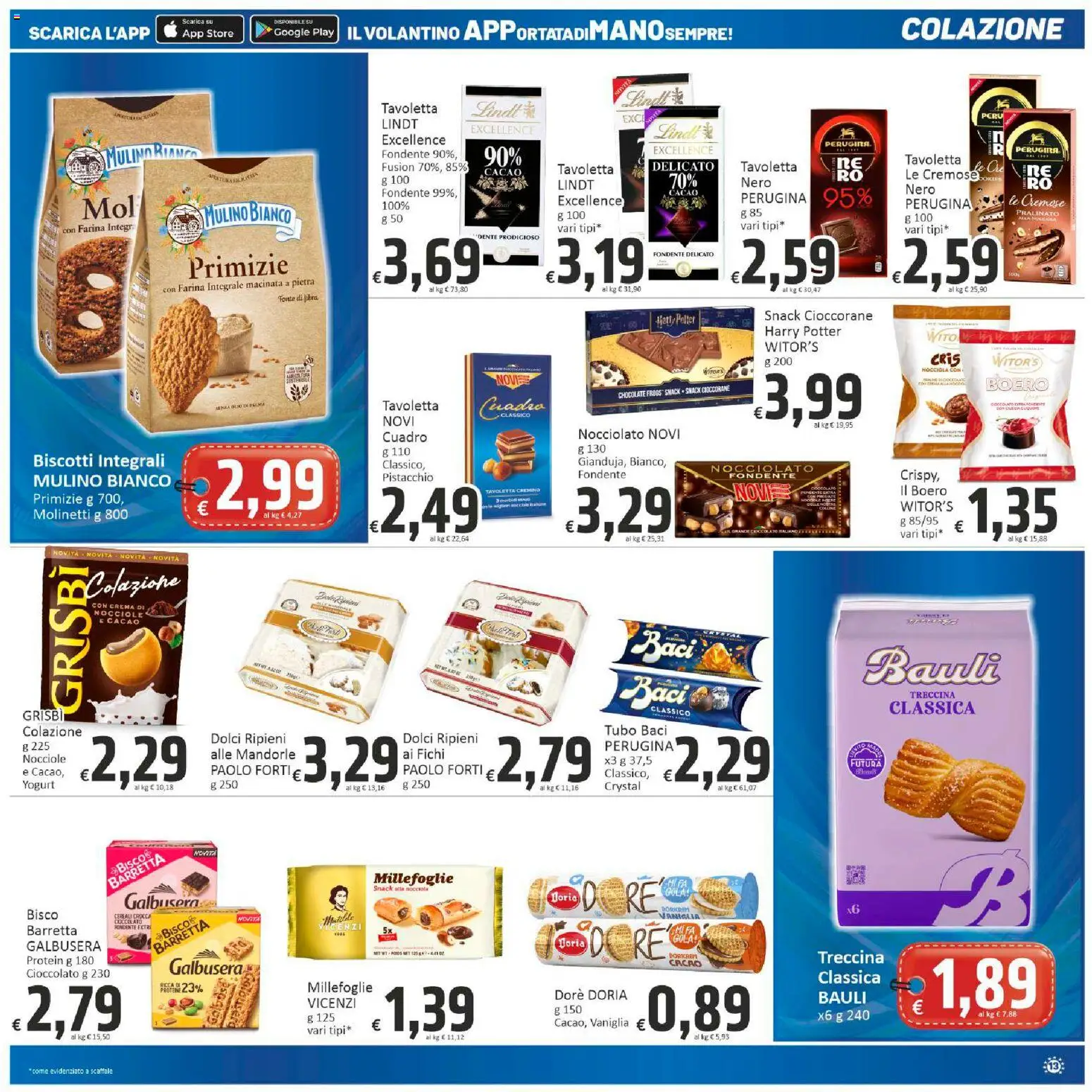 Volantino Paghi Poco del 20.02.2026 | Pagina: 13 | Prodotti: Yogurt, Cioccolato, Biscotti, Scaffale