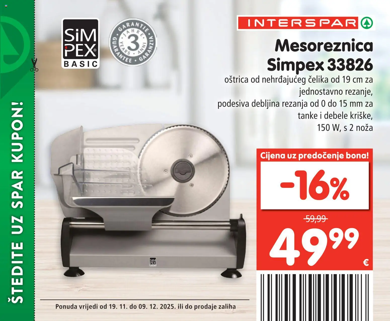 Interspar katalog | vrijedi od 19.11.2025 | Stranica: 11 | Proizvodi: Mesoreznica