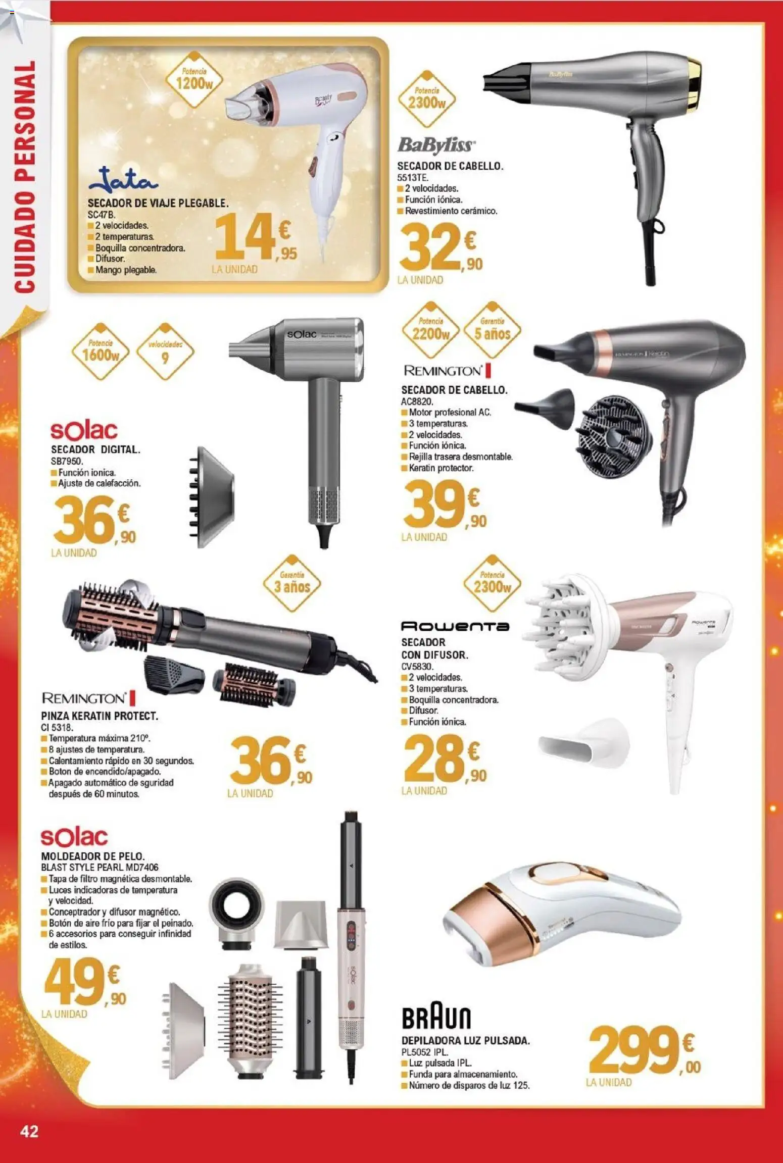 E.Leclerc folleto │ válido desde el 03.12.2025 | Página: 42 | Productos: Funda, Ρούτερ, Depiladora