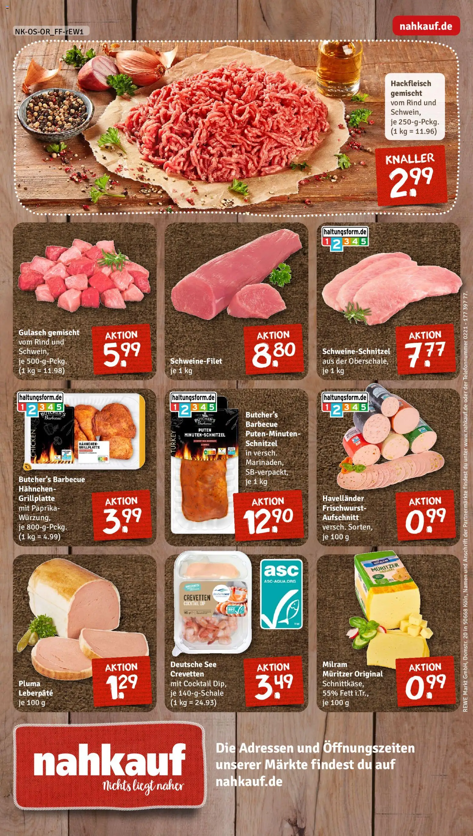 Nahkauf Prospekt – gültig ab 13.04.2026 | Seite: 12 | Produkte: Schnitzel, Schweinefilet, Paprika, Gulasch