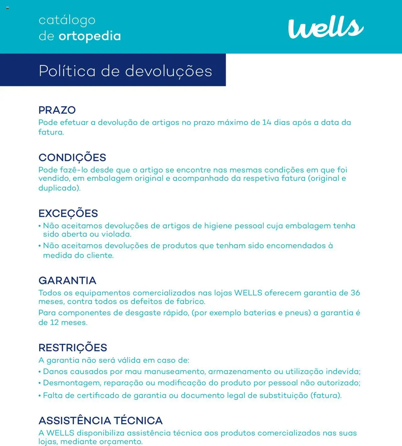 Well’s Catálogo de Ortopedia │ válido de 12.02.2024 | Página: 152