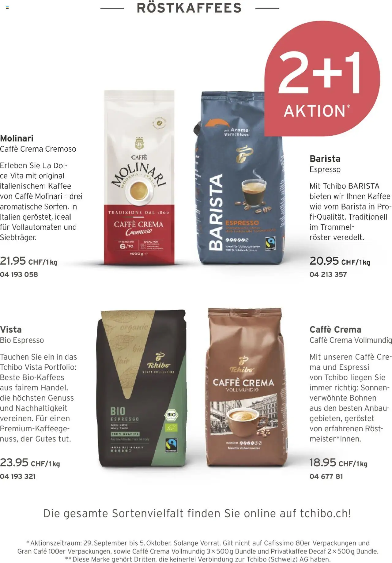 Tchibo Aktionen – gültig ab 10.10.2025 | Seite: 155 | Produkte: Kaffee