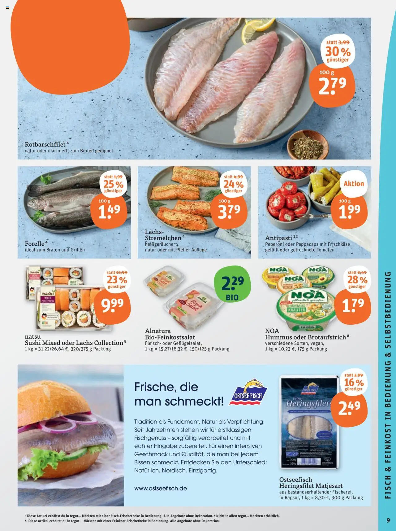 Tegut Prospekt - gültig ab dem 11.08.2025 | Seite: 11 | Produkte: Tomaten, Fisch, Fleisch, Salat
