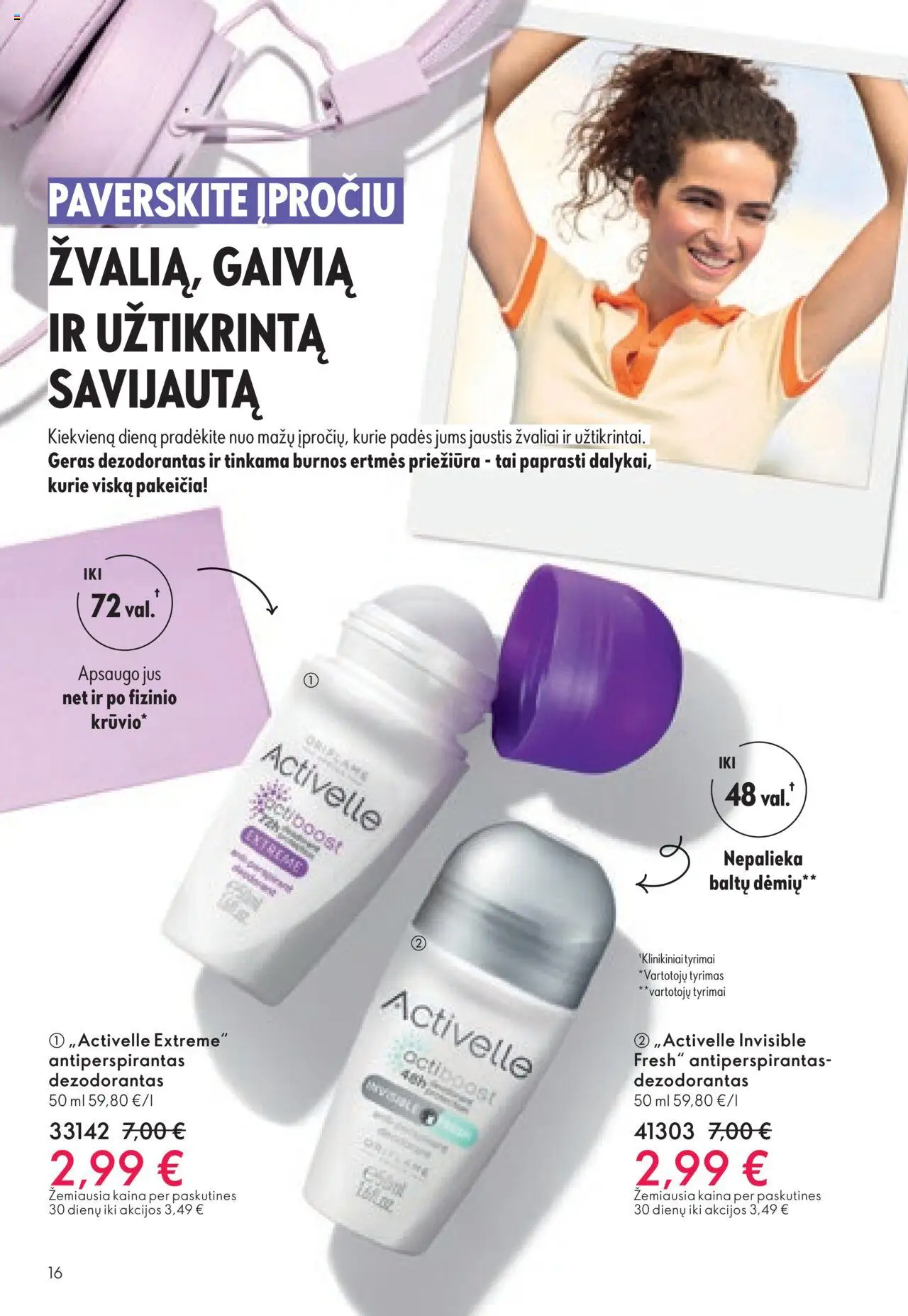 Oriflame akcijos nuo 08.10.2025 | Puslapis: 16 | Prekių: Dezodorantas, Antiperspirantas