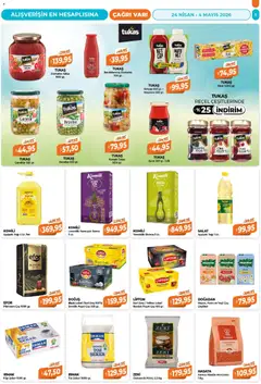 24.04.2026 tarihinden itibaren geçerli olan Çağrı Market kataloğu önizlemesi | Sayfa: 5 | Ürünler: Ravioli, Domates, Bardak poşet çay, Toz şeker
