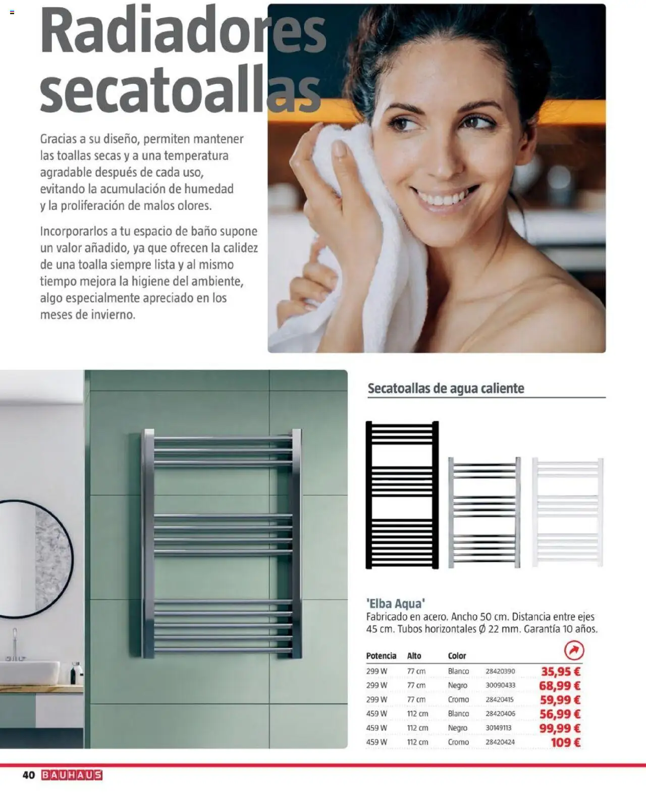 Bauhaus - Calefacción │ válido desde el 16.09.2025 | Página: 40 | Productos: Baño