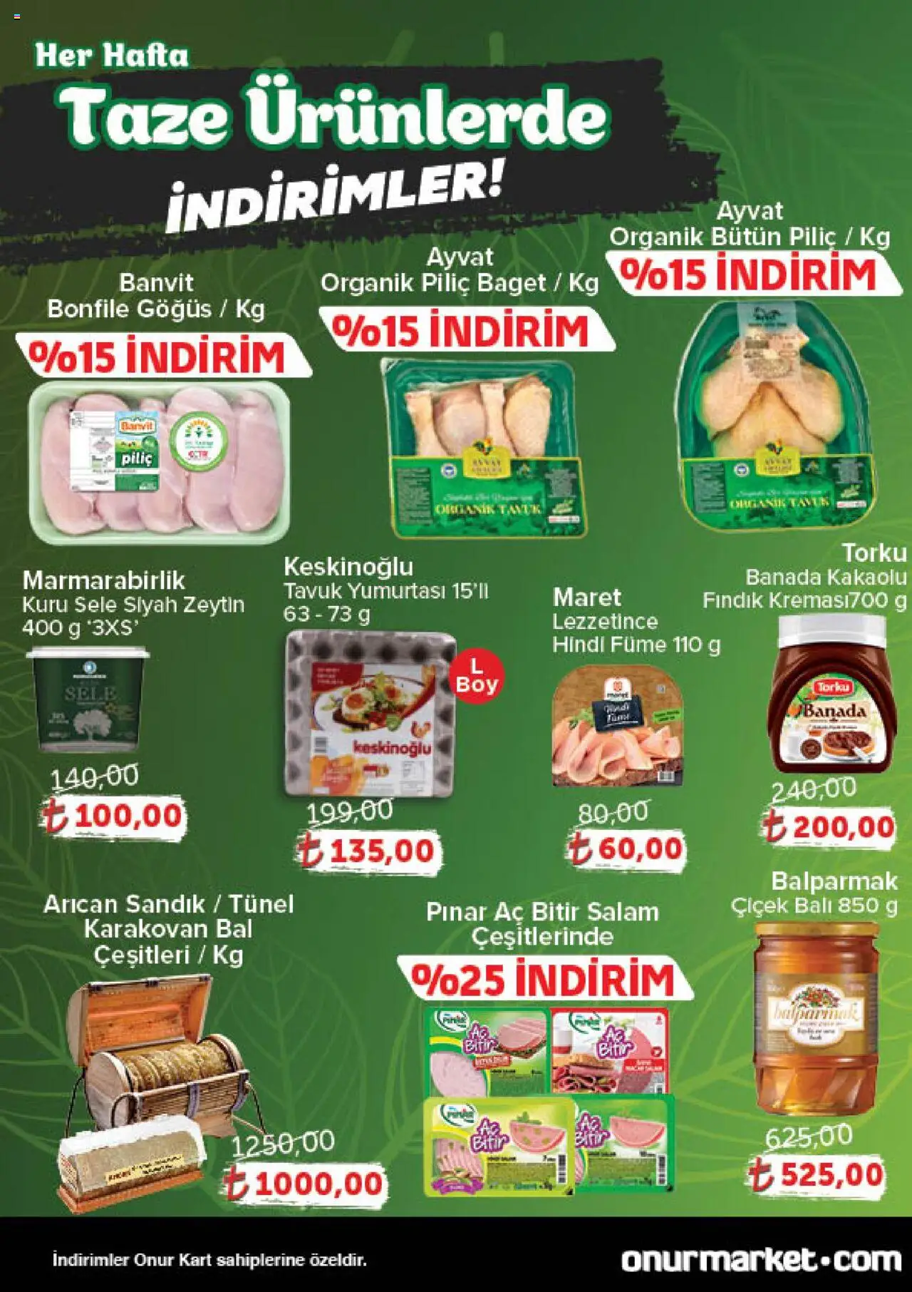 Onur Market Katalog Gurme - Istanbul - 02.10.2025 tarihinden itibaren geçerlidir | Sayfa: 2 | Ürünler: Salam, Fındık, Piliç, Zeytin