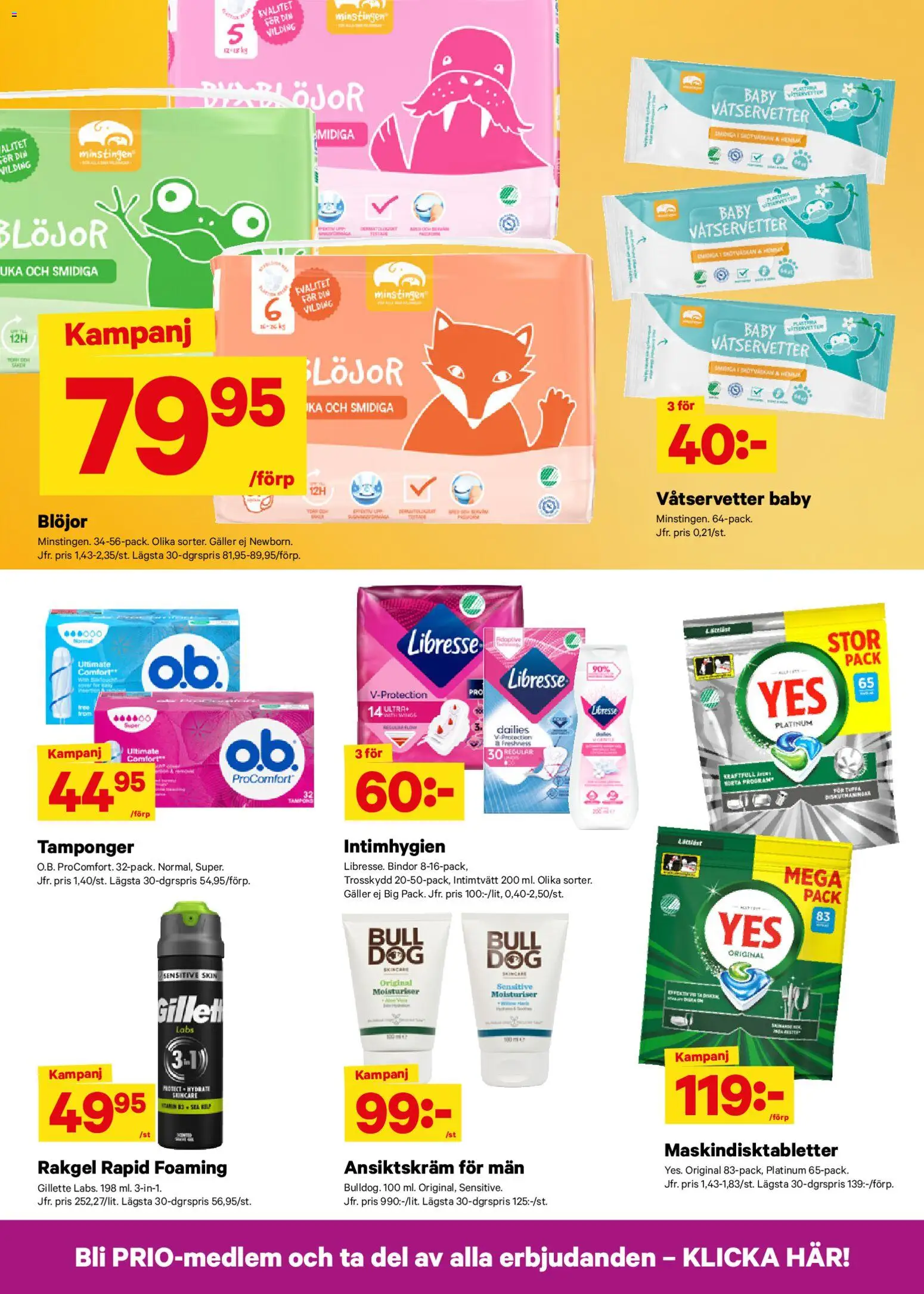 City Gross reklamblad aktuell från 27.04.2026 | Sida: 10 | Produkter: Trosskydd, Galler, Ansiktskräm, Blöjor