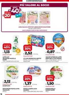 Volantino COOP del 17.07.2025 | Pagina: 16 | Prodotti: Yogurt, Latte, Mortadella, Stracciatella