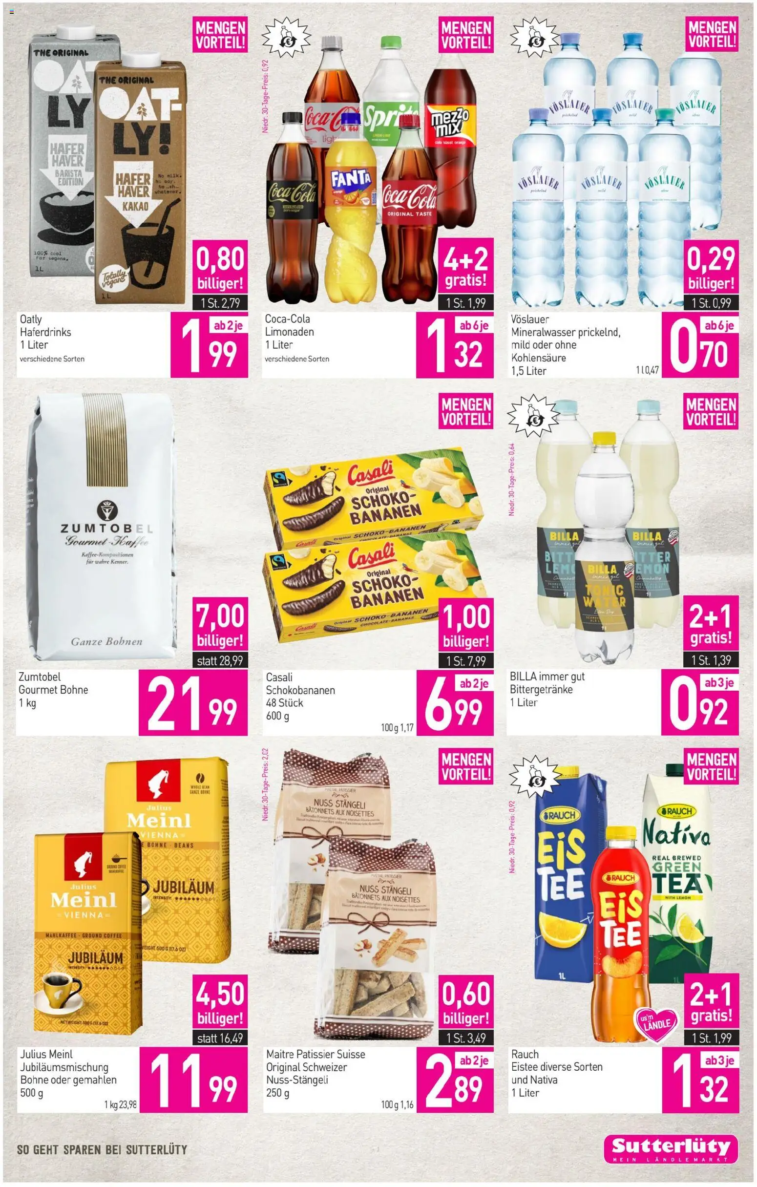Sutterlüty Flugblatt gültig ab 16.04.2026 | Seite: 9 | Produkte: Kaffee, Bananen