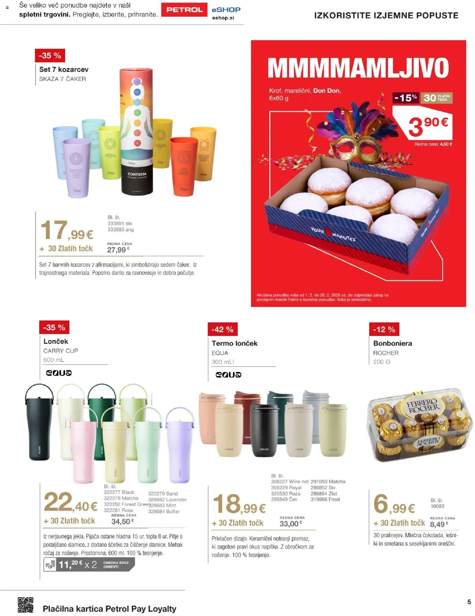 Novi Petrol katalog ponudbe – veljaven od 02.02.2026 | Stran: 5 | Izdelki: Bonboniera, Smetana