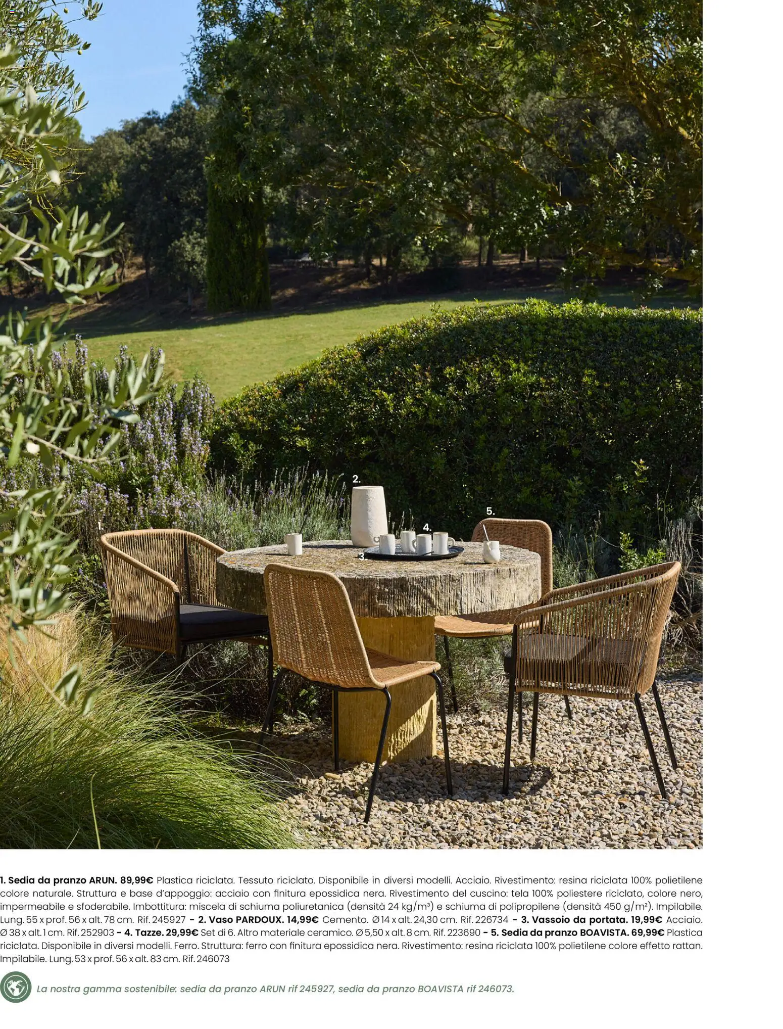 Volantino Maisons du Monde del 12.03.2026 | Pagina: 2 | Prodotti: Vassoio, Cuscino, Sedia, Vaso