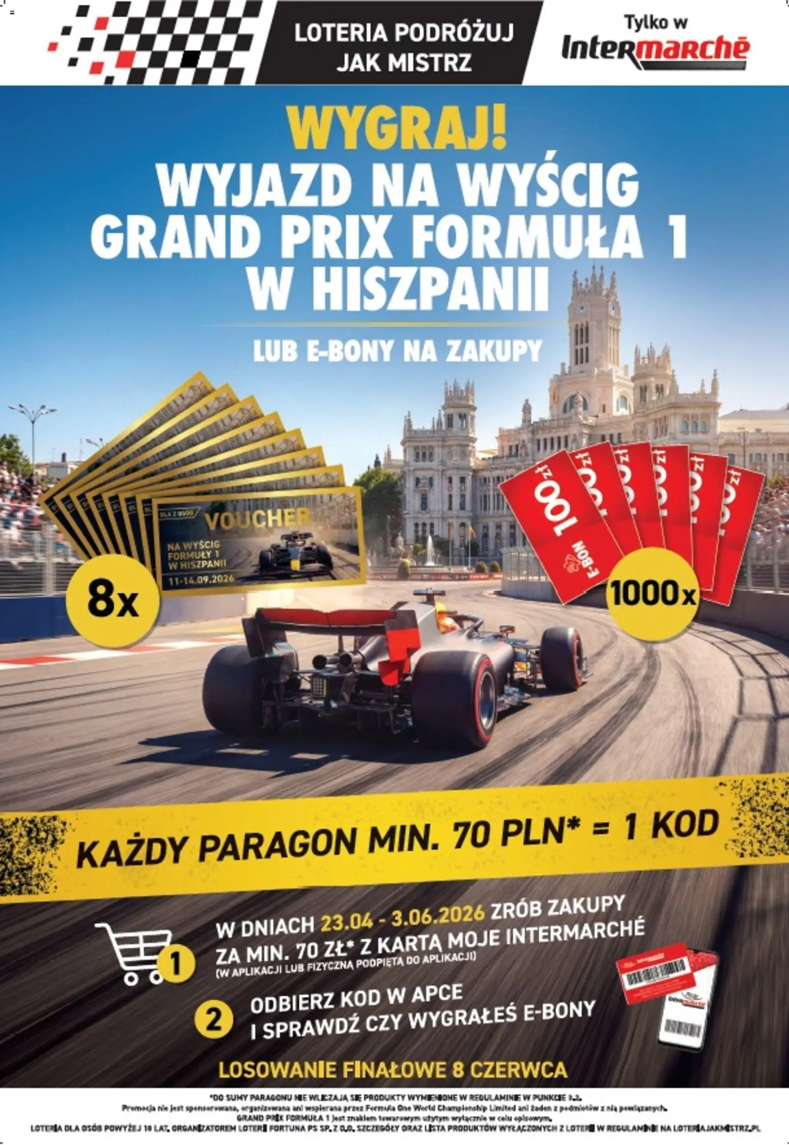 Intermarche konkurs - Loteria Podróżuj jak mistrz od 23.04.2026 | Strona: 1 | Produkty: Karta