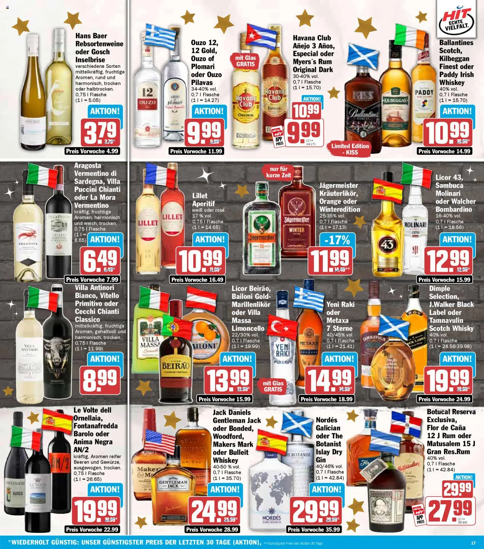 HIT Prospekt Baden-Württemberg – gültig ab 22.12.2025 | Seite: 17 | Produkte: Havana club, Rum, Limoncello, Whiskey