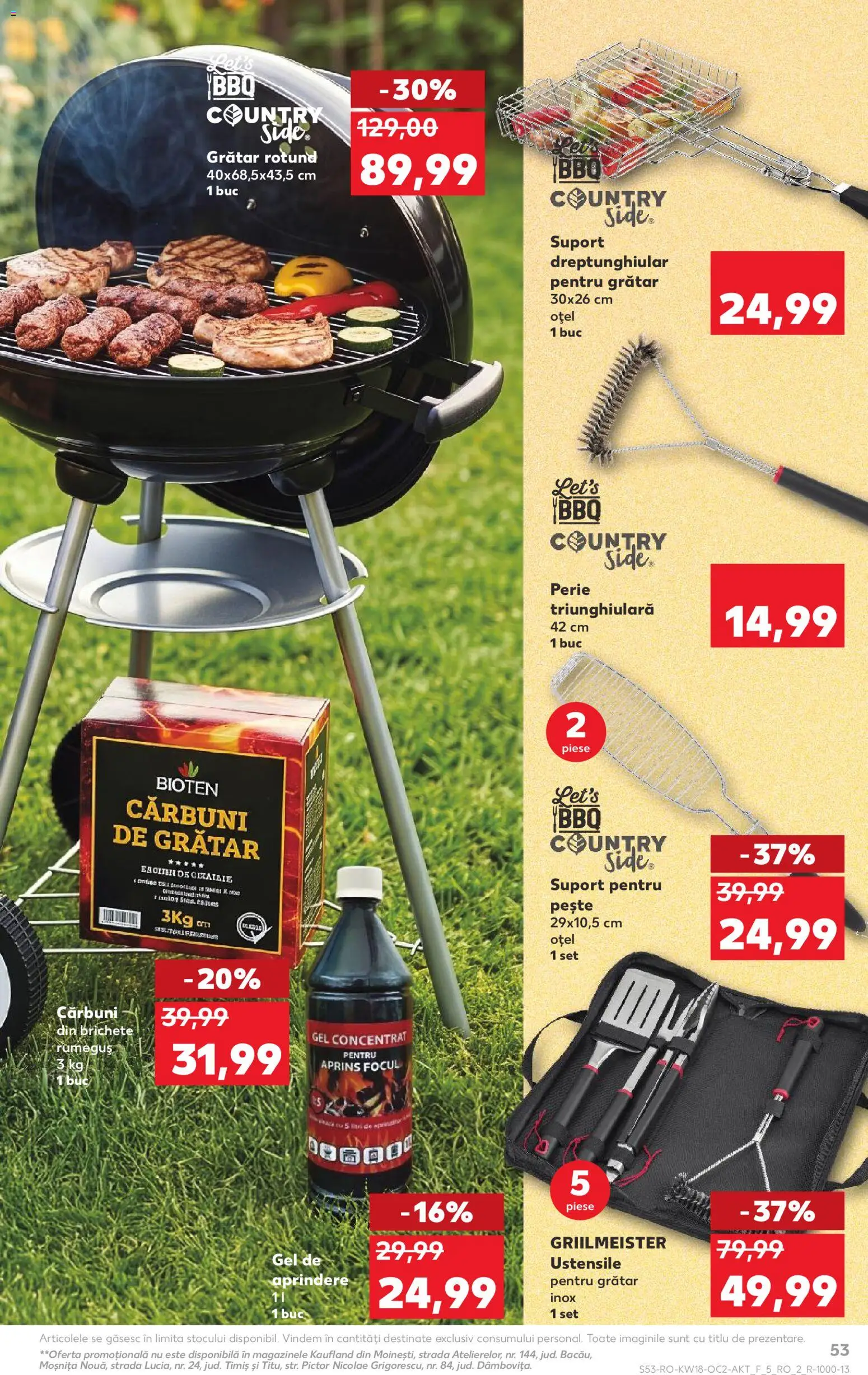 Noul catalog Kaufland – valabil de la 29.04.2026 | Pagină: 53 | Produse: Grill, Grătar, Perie, Soğanlar