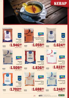 04.03.2026 tarihinden itibaren geçerli olan Metro kataloğu önizlemesi | Sayfa: 21 | Ürünler: Fasulye, Ravioli, Pirinç