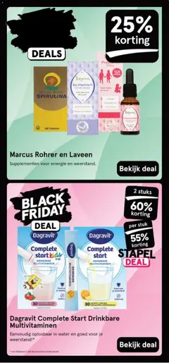 Laveen Bio Vitamine D Olive Drops, Bio Vitamine D Olive Drops, 100% Natural, 0% Sugar. - Voorbeeld van een folder van Etos, geldig van 24.11.2025 | Pagina: 109