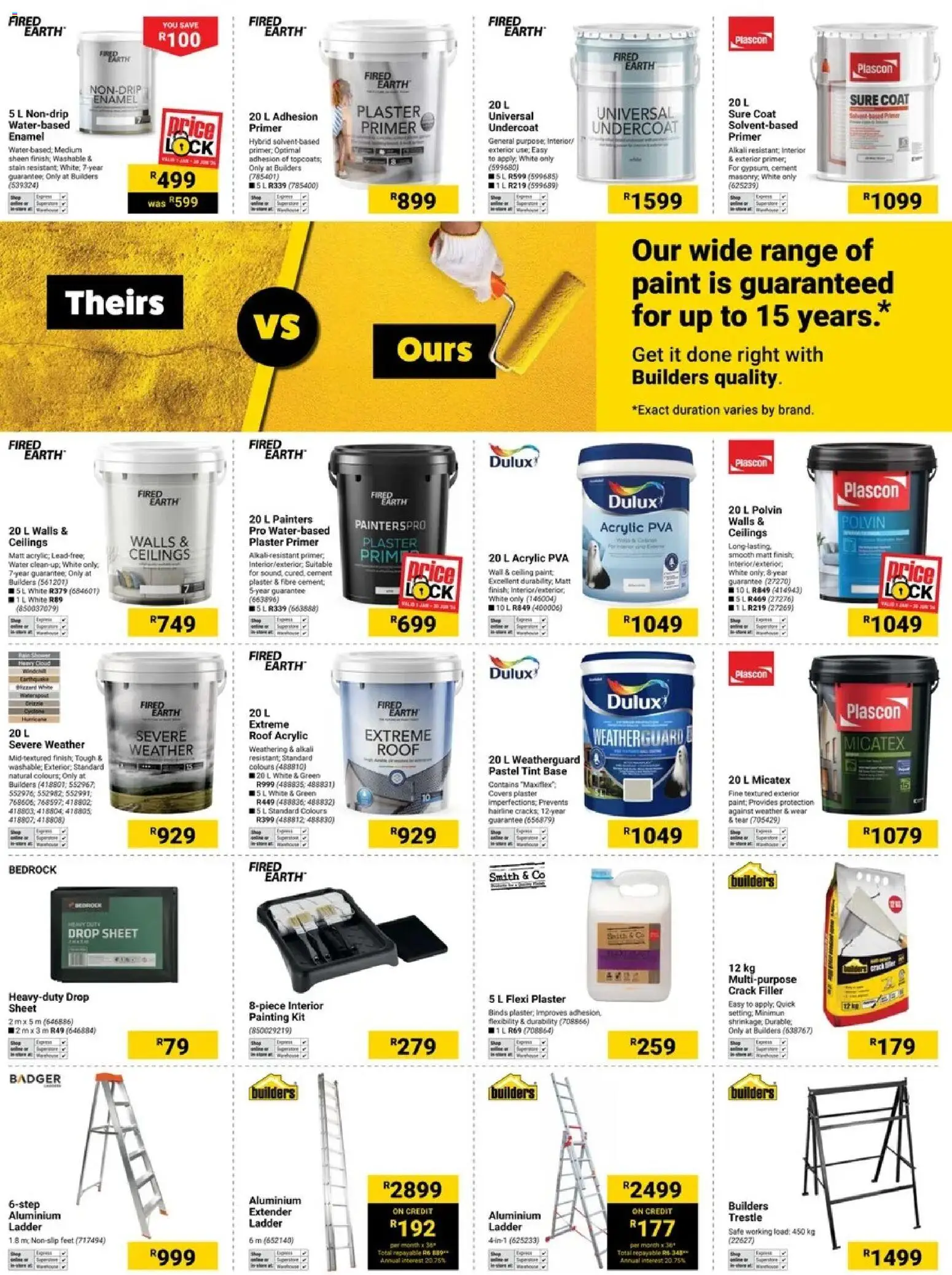 New Builders catalogue – valid from 14.04.2026 | Page: 7 | Products: Primer, Paint, Plaster primer, Cement