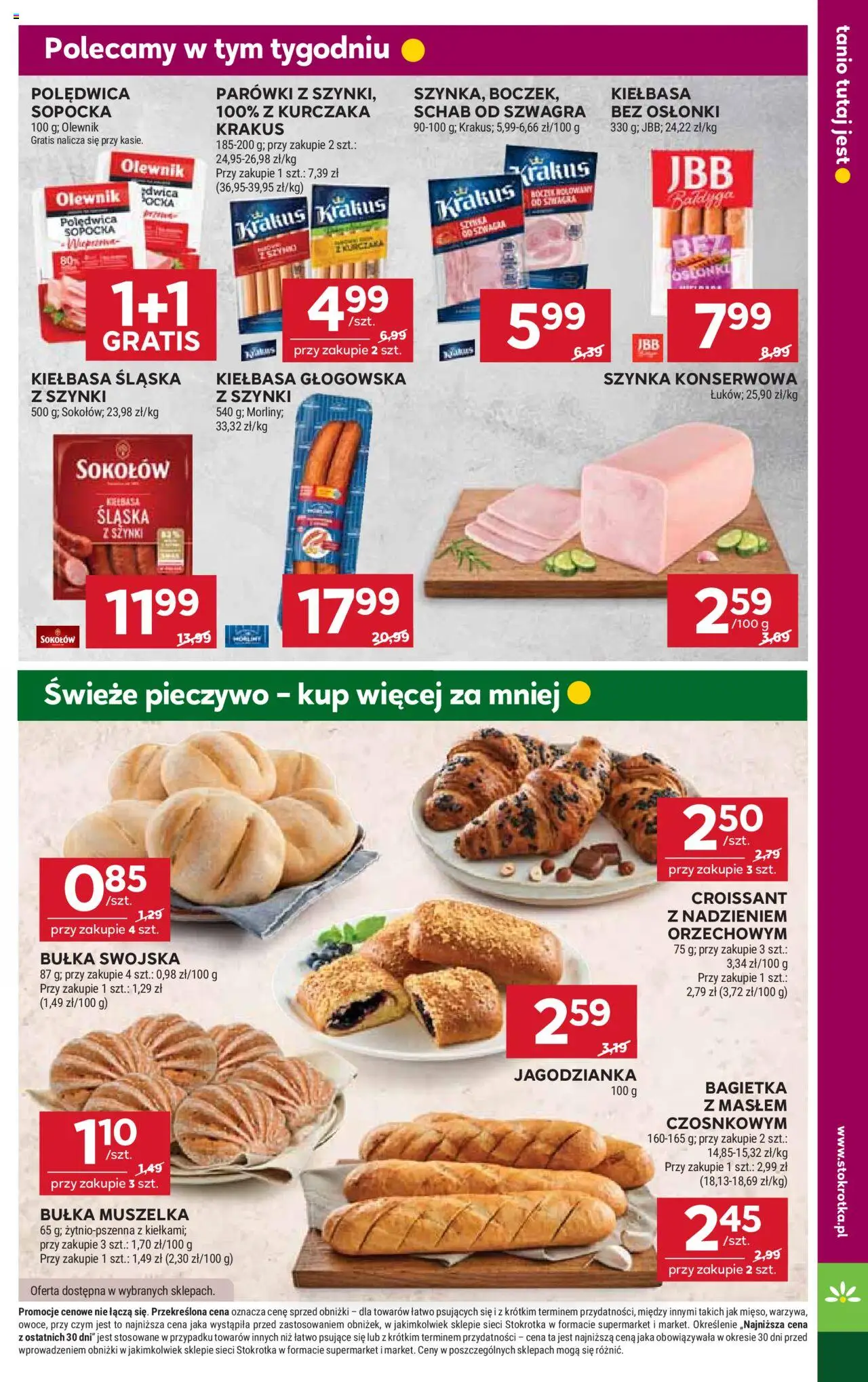 Stokrotka Gazetka od 21.08.2025 | Strona: 17 | Produkty: Kiełbasa, Pieczywo, Schab, Parówki