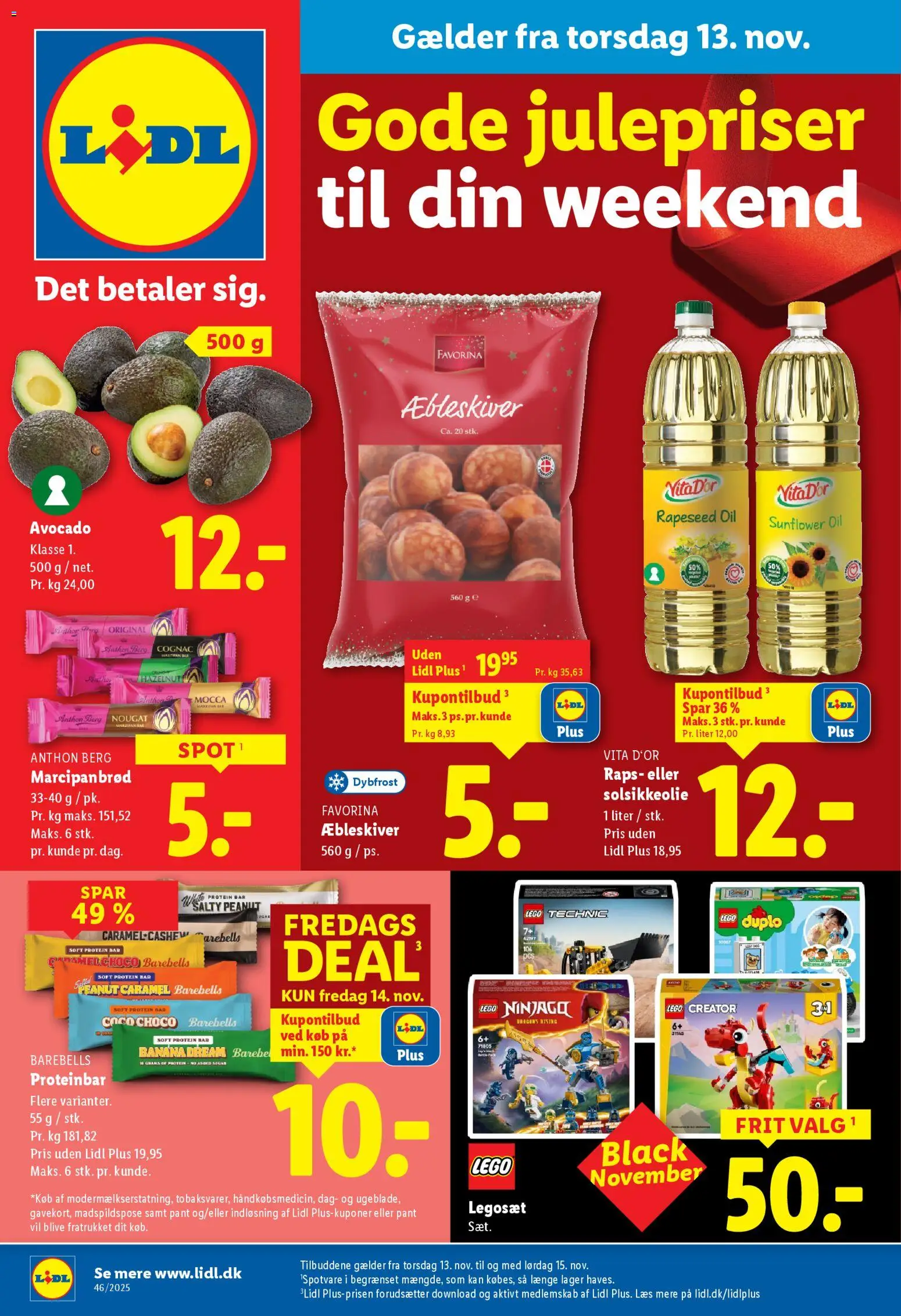 Lidl tilbudsavis – gyldig fra 09.11.2025 | Side: 1 | Produkter: Touca, Avocado, Marcipanbrød, Søm