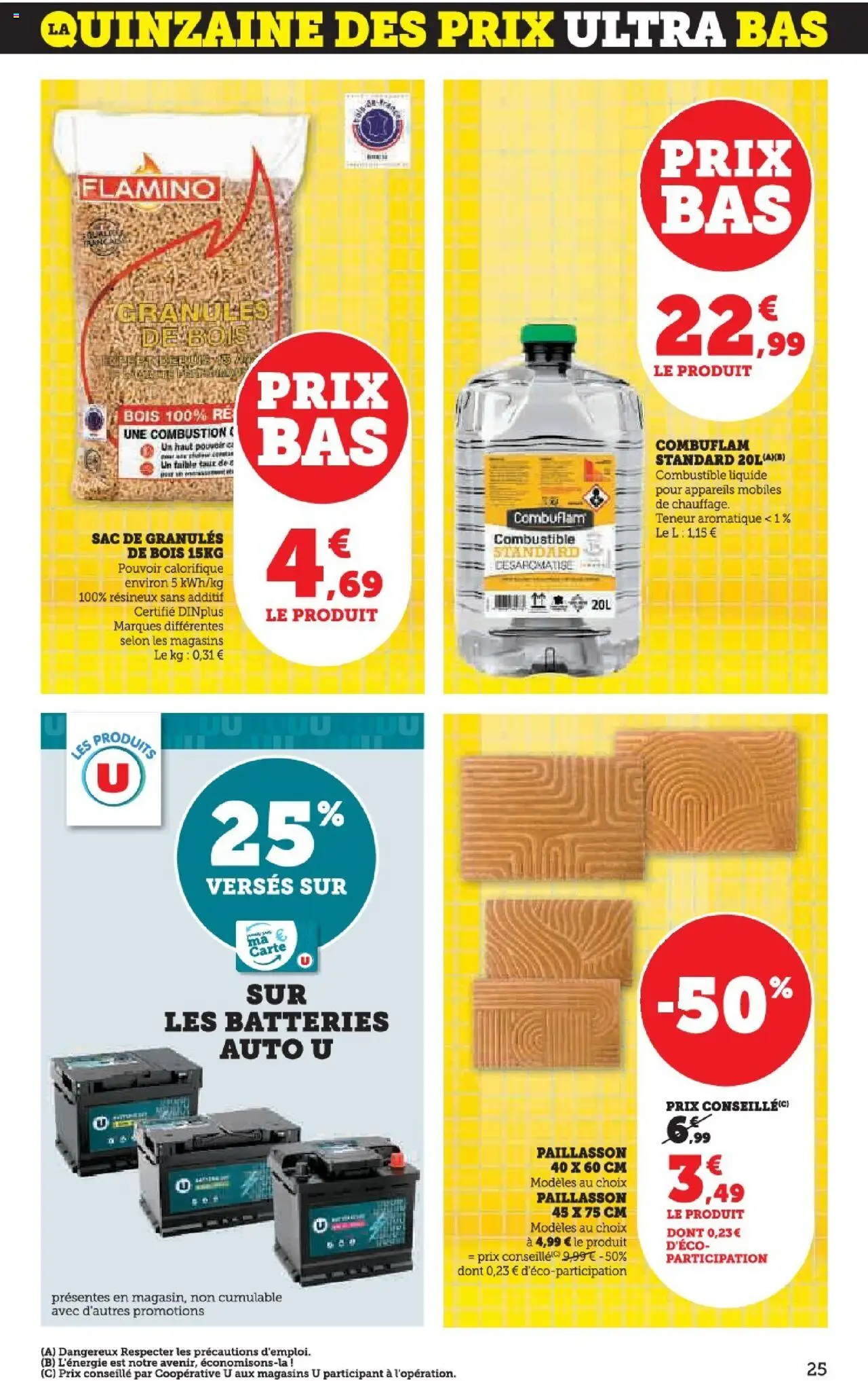  | Page: 25 | Produits: Sac, Combustible, Granules de bois, Paillasson