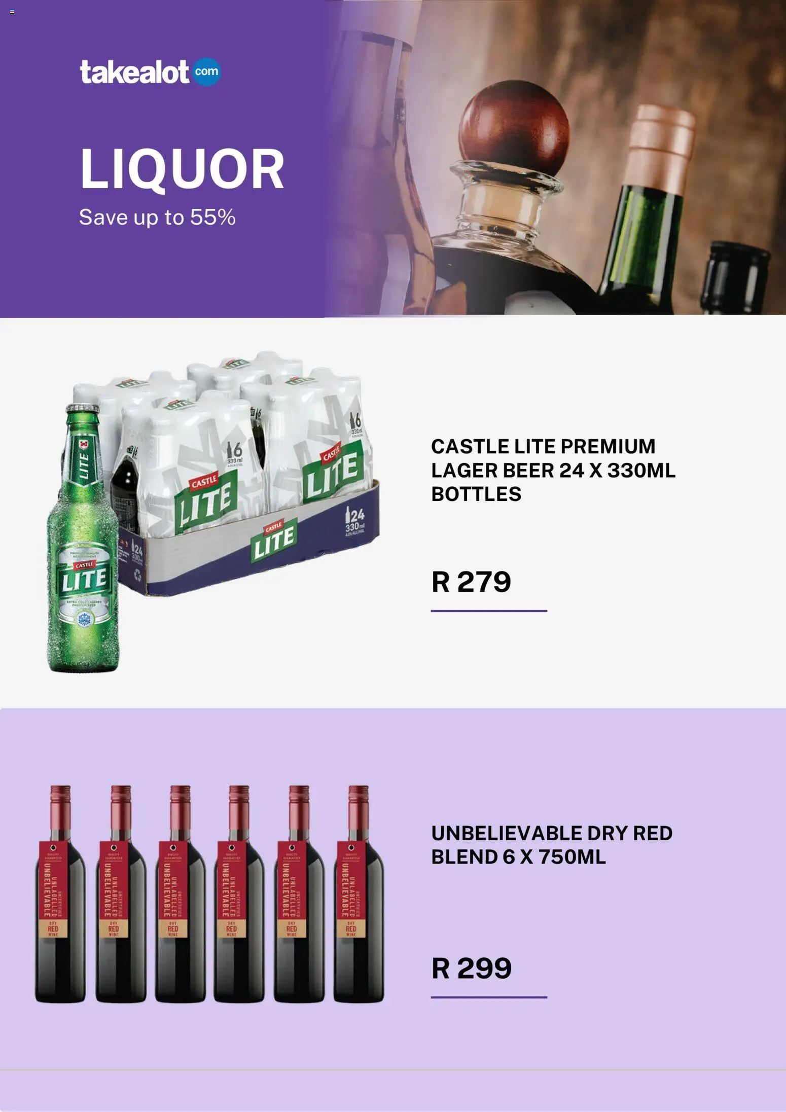 New Takealot catalogue – valid from 01.04.2026 | Page: 3 | Products: Wine, Beer