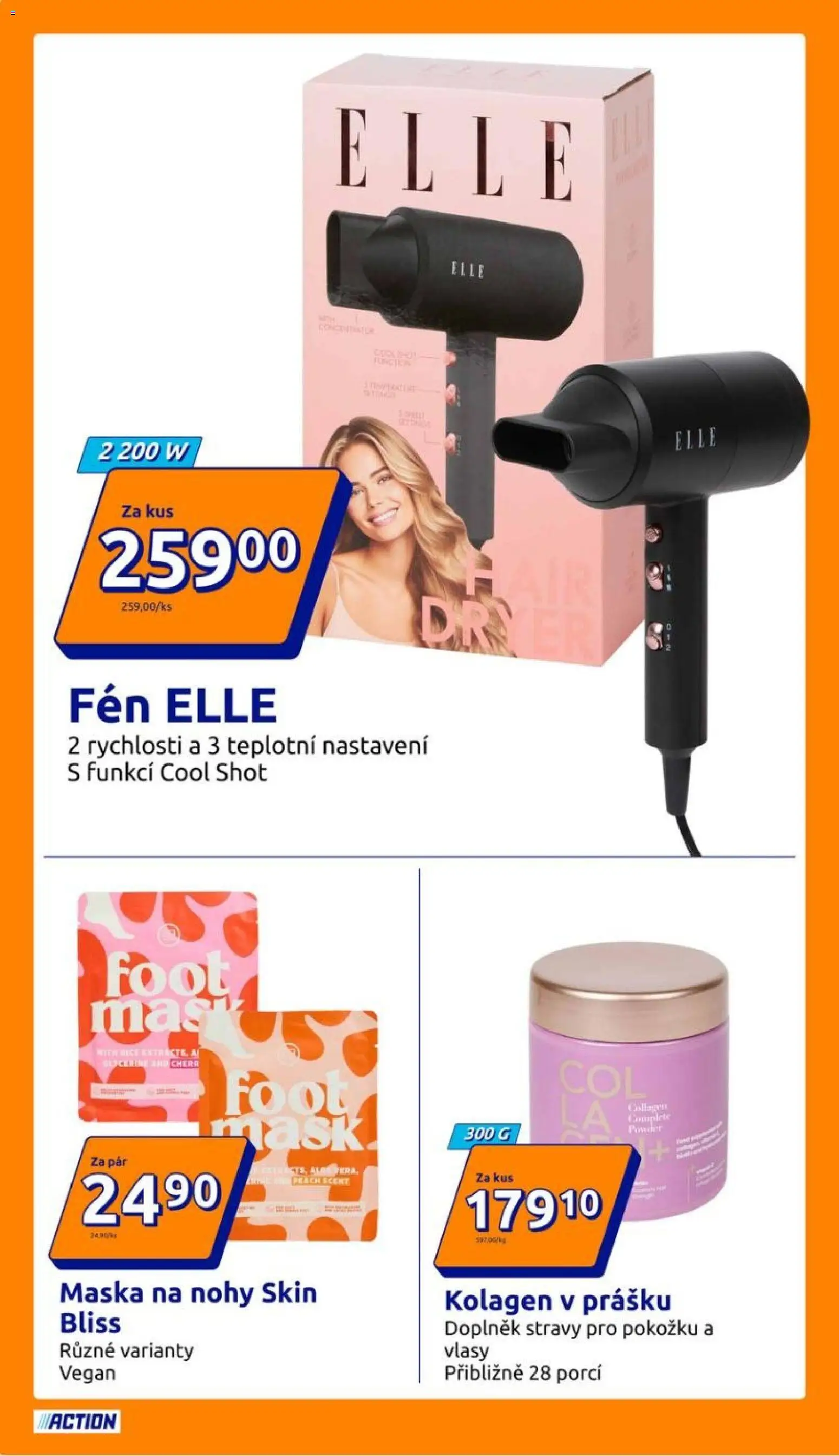 Action leták od 01.04.2026 | Strana: 14 | Produkty: Vegan, Kolagen, Fén, Maska