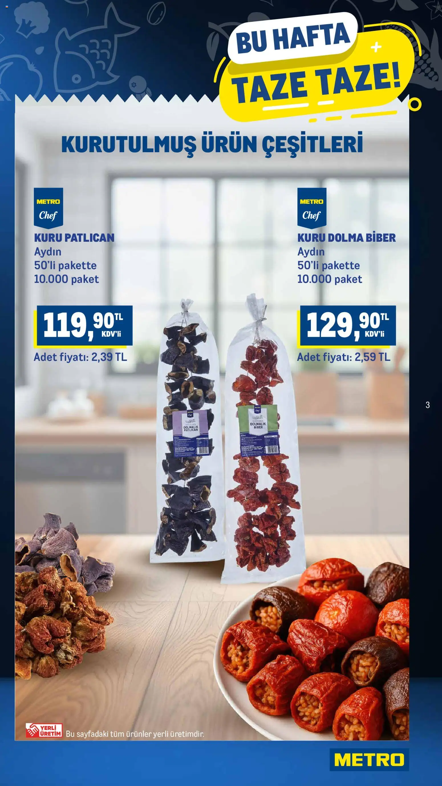 Metro Katalog - 19.11.2025 tarihinden itibaren geçerlidir | Sayfa: 3 | Ürünler: Biber, Patlıcan