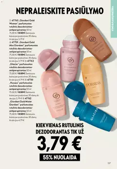 Oriflame leidinys galioja nuo 01.04.2026 | Puslapis: 137 | Prekių: Rutulinis dezodorantas, Dezodorantas, Antiperspirantas