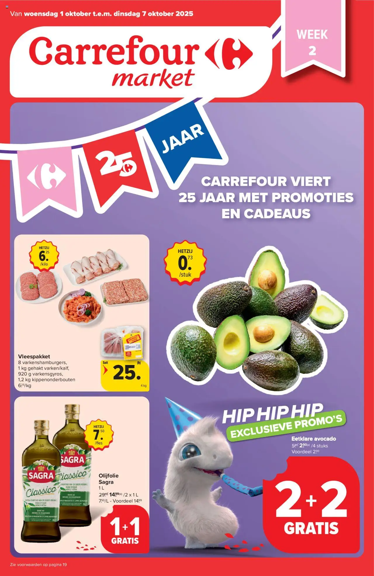{H1} | Pagina: 1 | Producten: Gehakt, Olijfolie, Avocado