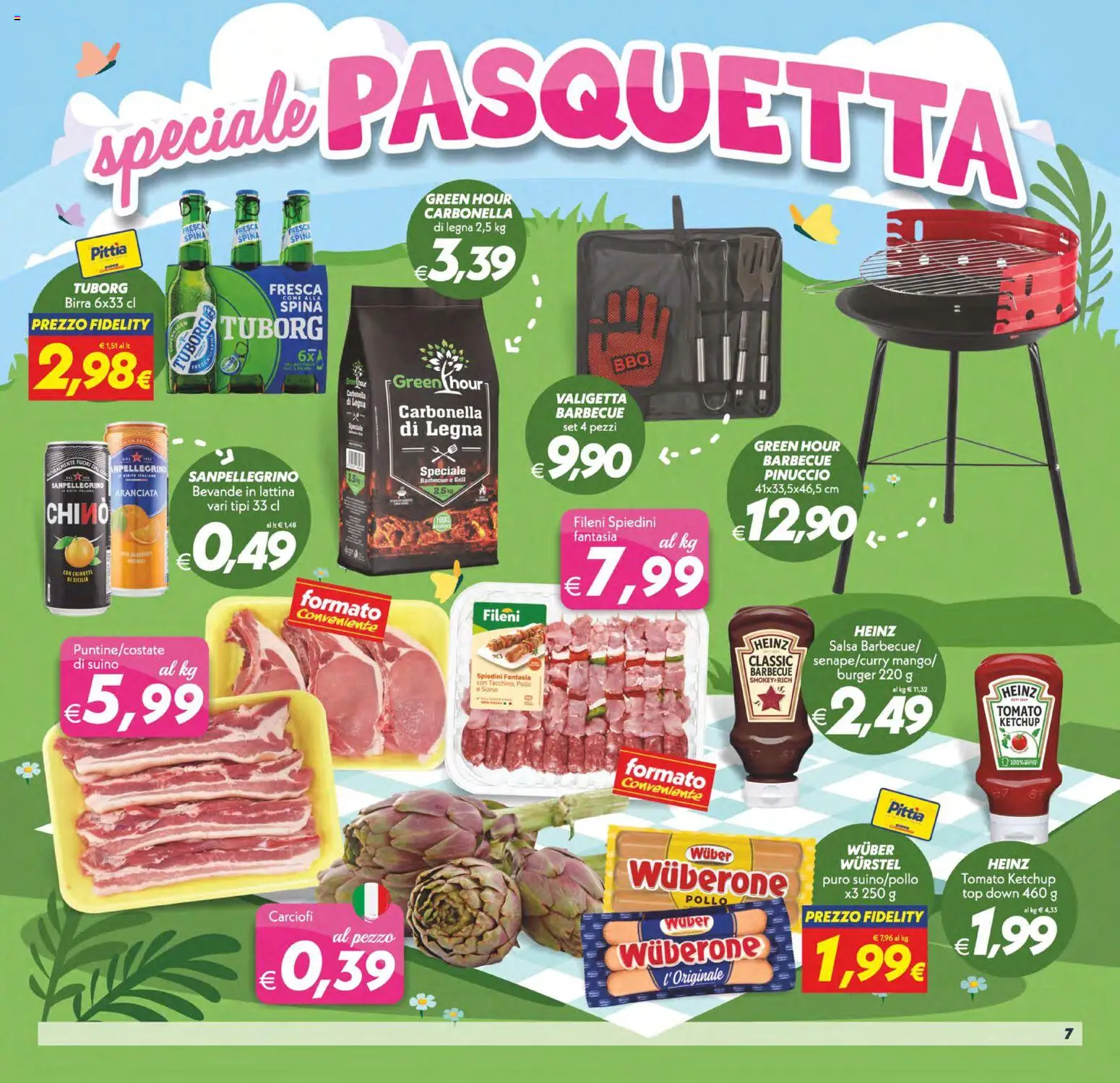 Volantino SuperConveniente del 27.03.2026 | Pagina: 7 | Prodotti: Birra, Pollo, Carciofi, Spiedini